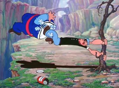Uh uh uh Don't leave me now - Popeye the Sailor Meets Sindbad the Sailor