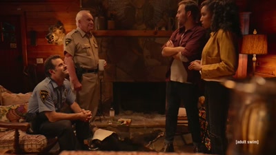 Uh, we were, yes, a
very nice vacation - Adult Swim Yule Log