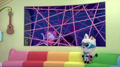 [ukulele strums] - Gabby's Dollhouse