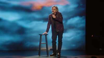 - Um...
- (AUDIENCE LAUGHING) - Marc Maron: From Bleak to Dark