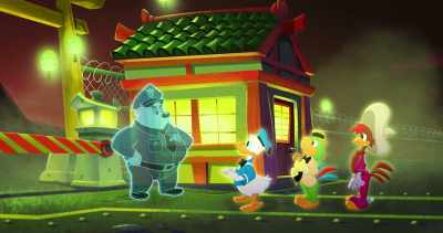 Um...
(chuckles) - Legend of the Three Caballeros