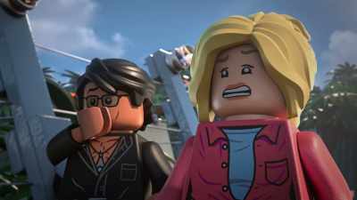 -Um...
-[gagging] - LEGO Jurassic Park: The Unofficial Retelling