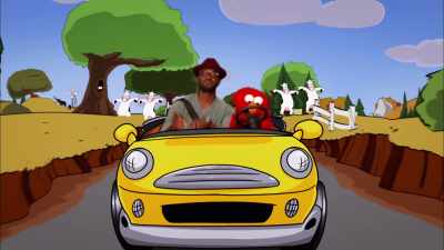 Um, we got, uh...
- We got fruity ice pops! - Sesame Street: Elmo's Playdate