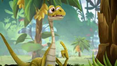 Um, and I'd have my hat on too, but...
(chuckles) - Gigantosaurus