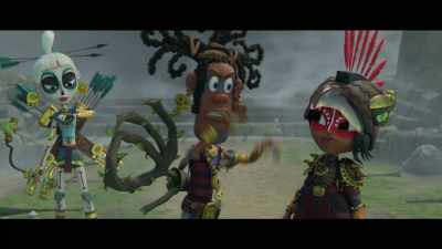 Um, Maya. Yeah, come here.
This guy's nuts! He's nuts! - Maya and the Three