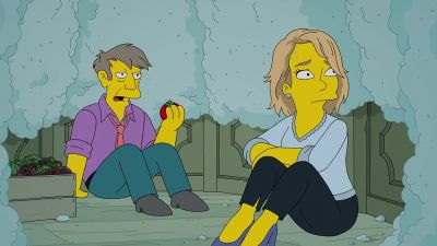Um, maybe this'll cool you down. - The Simpsons