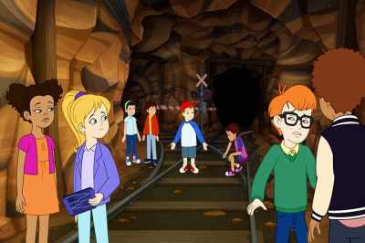 Um, you put the brake on
when we stopped, right, Ralphie? - The Magic School Bus Rides Again