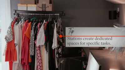 Um, and she resells her clothing
when she's done with it, - Get Organized with The Home Edit