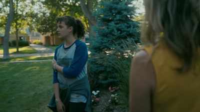 - Um...
- They should be back soon. - Paper Girls