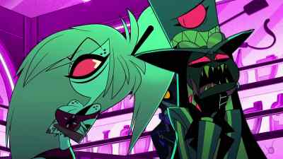 Um... uh... because I'm buying
everyone a drink! - Hazbin Hotel