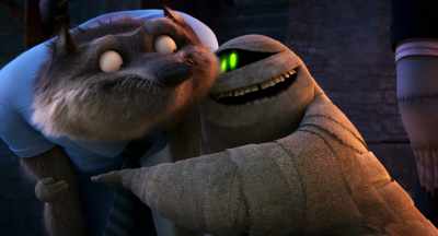 Um, Wayne here was about to
show off some new dance moves. - Hotel Transylvania: Transformania