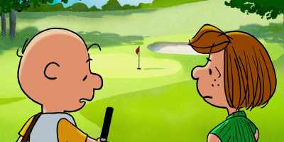 Um, well… [stammers]
…if golf is anything like baseball, - Snoopy Presents: One-of-a-Kind Marcie