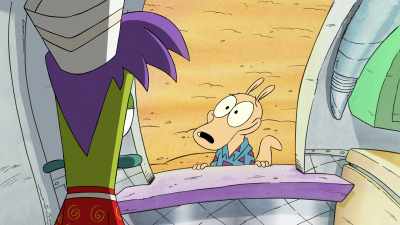 Um, well, what Filburt's trying to say is
everything's changed so much - Rocko's Modern Life: Static Cling
