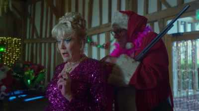 Um... if you are going to unwrap me,
how can you do it with your hands full? - Blood Actually: A Murder, They Hope Mystery
