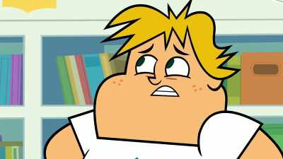 - Ummm...huh...well...
(Nervous chuckle) - Total DramaRama