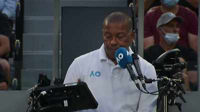 [umpire] Obscenity by Mr. Kyrgios. - Break Point