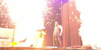 - Uncle Howdy just launched
himself off the top! - Bray Wyatt: Becoming Immortal