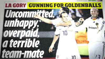 UNCOMMITTED, UNHAPPY, OVERPAID,
A TERRIBLE TEAM-MATE - Beckham