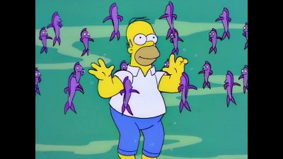 ♪ Under the sea ♪ - The Simpsons