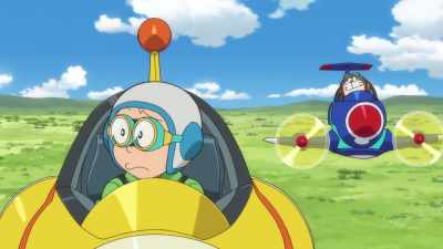 Unidentified flying objects are
usually things like this. - Doraemon the Movie: Nobita's Sky Utopia
