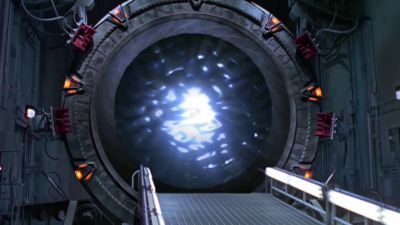 - Unidentified traveller.
- Close the iris. - Stargate SG-1