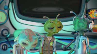 [unimpressed muttering] - Alien TV