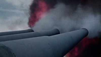 Unleashes ferocious firepower. - The Pacific War in Color