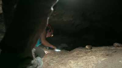 Unless they can deal
with the collapsed rock, - Lost Treasures of the Maya
