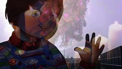 Unless he was maybe
trying out a new voodoo spell - Doc of Chucky