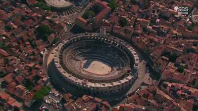 Unlike its neighbours,
Nimes and Avignon, - Roman Megastructures