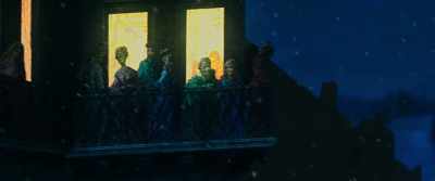 ...until a light shone
from the window of a house - A Christmas Carol