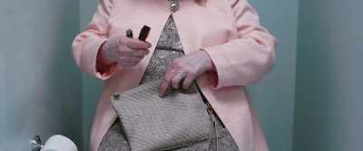 (unzips purse) - Table 19