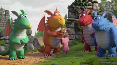 -Up!
-[all shout] - Zog