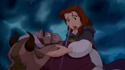 Up here you scurvy scum! - Beauty and the Beast