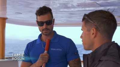 - Up there is filthy, the teak.
- Yeah. - Below Deck Down Under