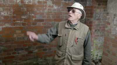 Up there in the ceiling there is an escape hatch because, - The Buildings That Fought Hitler