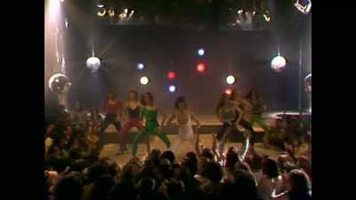[upbeat disco music playing] - Midnight Oil: The Hardest Line