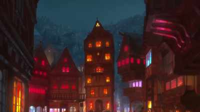 [upbeat folk music playing] - The Witcher: Nightmare of the Wolf