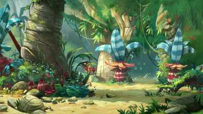 -(UPBEAT MELODY PLAYS)
-(CHUCKLING) - Gigantosaurus
