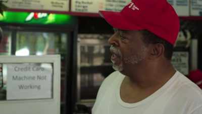 [upbeat music playing
on radio] - The Chi