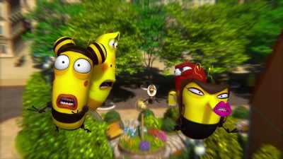 [upbeat music] - Larva Family