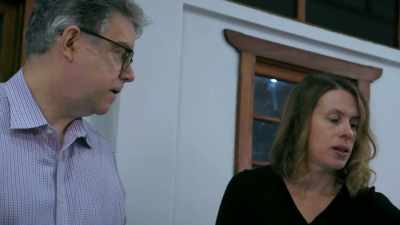 US archaeologists
Heather Hurst
and David Stuart - Lost Treasures of the Maya