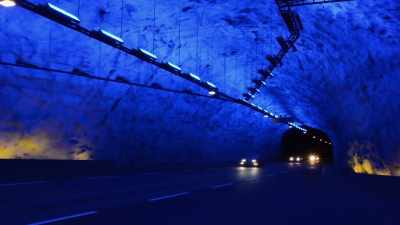Using this creative blue and yellow lighting - Ancient Engineering