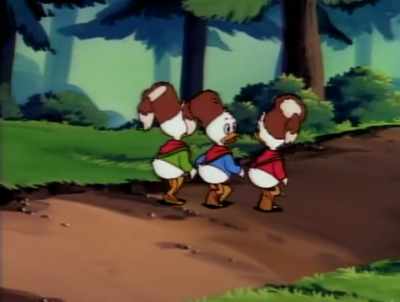 Using her,
Pulling her strings. Here. - DuckTales