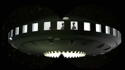 Using the binoculars,
Barney claimed to have seen - Alien Chronicles: Top UFO Encounters