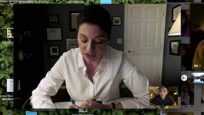 Using the information
on her account, - Searching