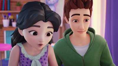 Using the real etchings
makes it more authentic anyway. - LEGO Friends: Girls on a Mission