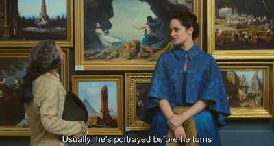 Usually, he's portrayed before he turns - Portrait of a Lady on Fire