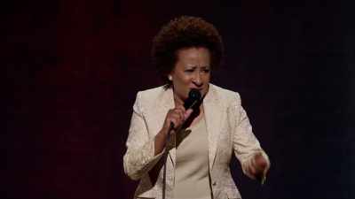 Usually, the guy shows up with some crazy
knife or custom-made ax or something. - Wanda Sykes: Not Normal