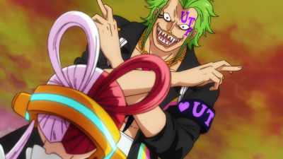 Uta-sama! Now your singing voice
won't be heard outside! - One Piece Film Red